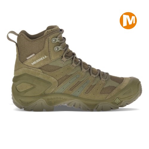 Pánské Pracovní Boty Merrell Strongfield Tactical 6" Waterproof Olivy Zelené (CZ. ZOVLA)